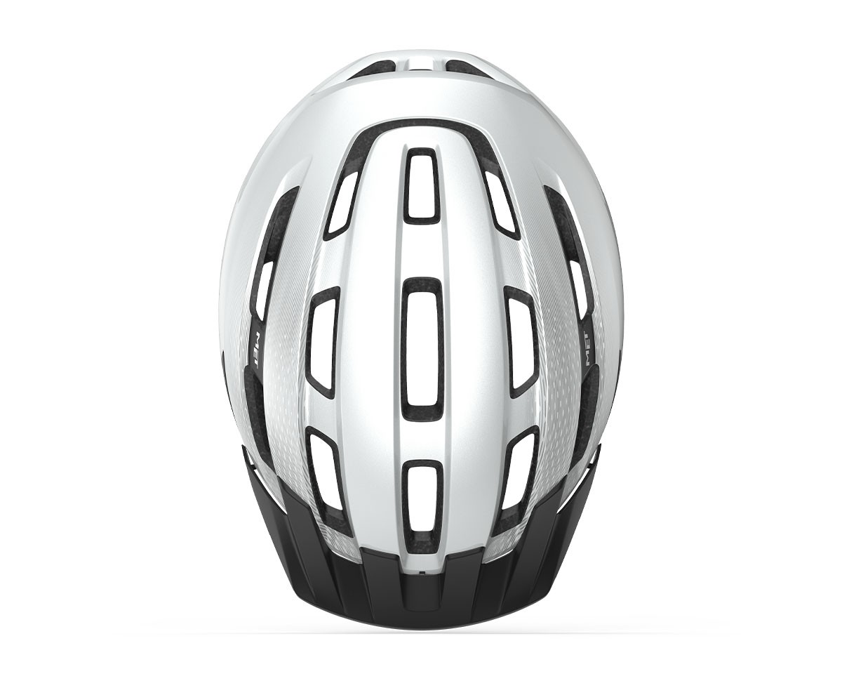 Caschi bici MET Downtown bianco lucido 3HM131 BI1 