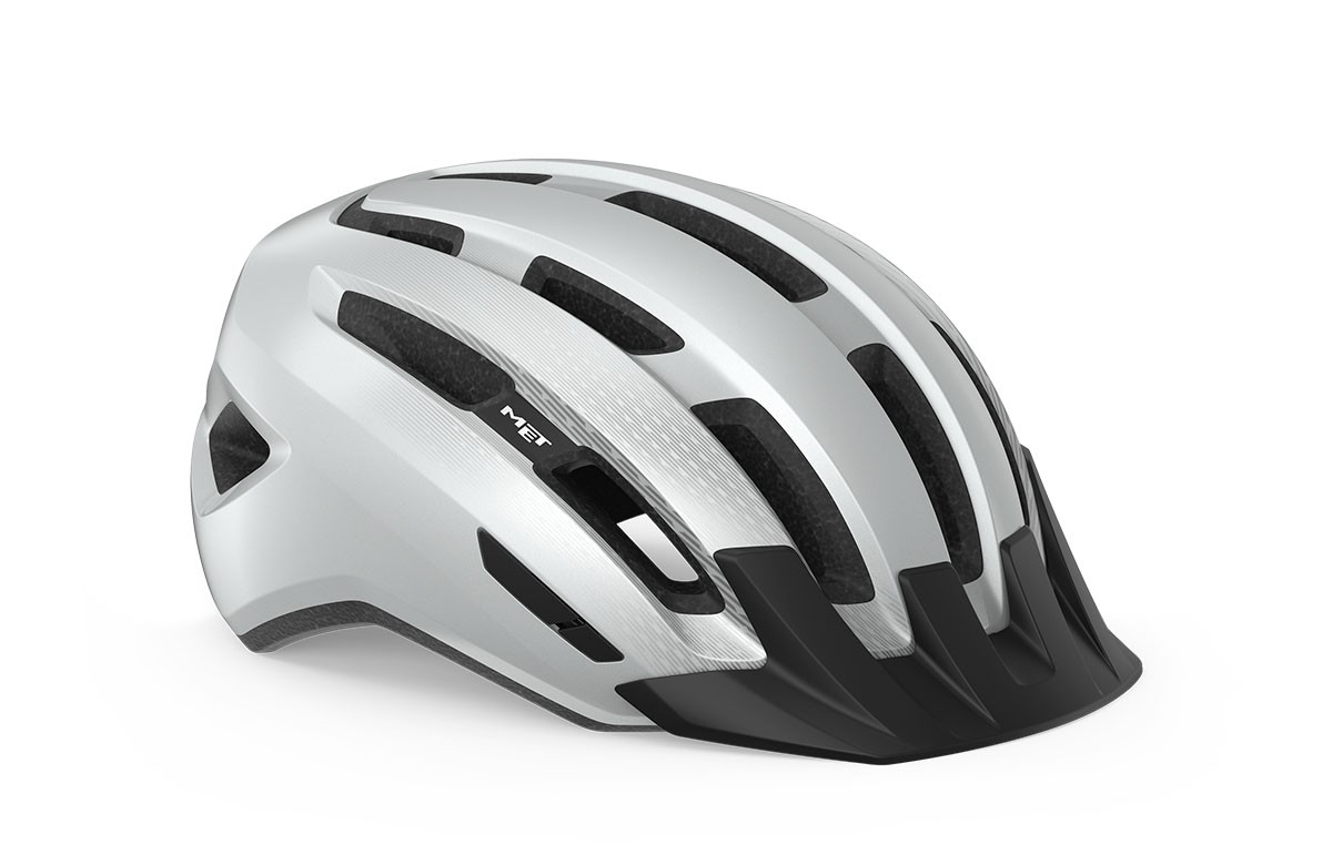 Caschi bici MET Downtown bianco lucido 3HM131 BI1 