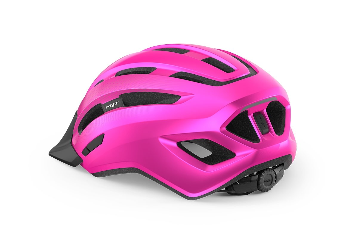 Caschi bici MET Downtown rosa lucido 3HM131 PK1 
