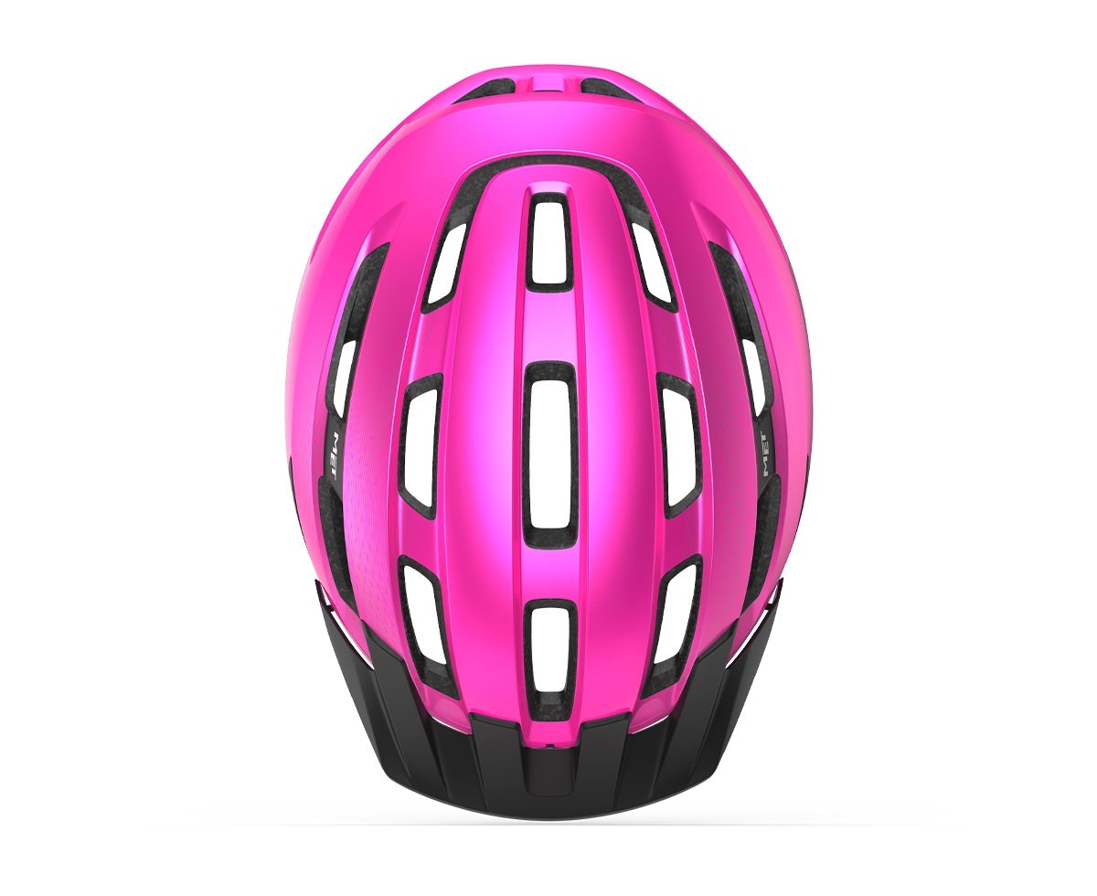Caschi bici MET Downtown rosa lucido 3HM131 PK1 