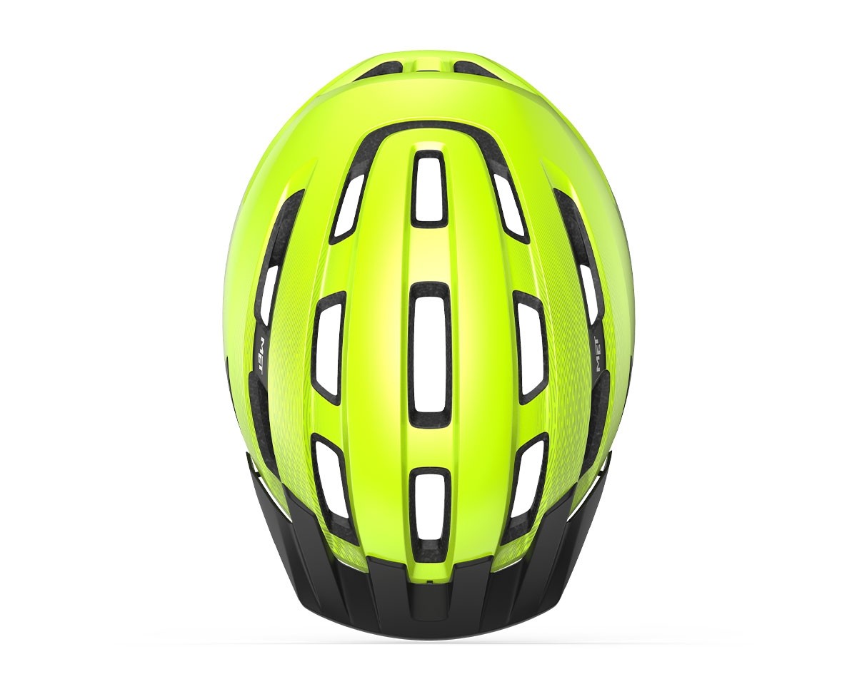 Caschi bici MET Downtown mips giallo fluo lucido 3HM137 GI1 