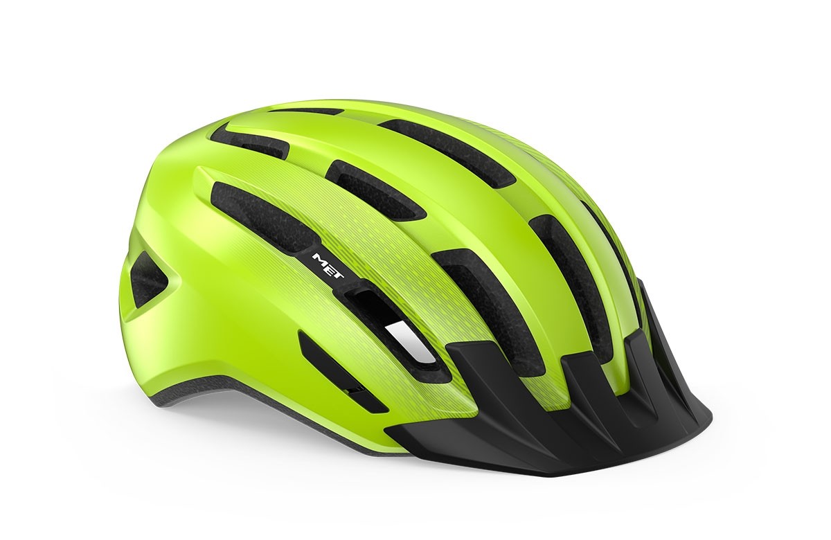 Caschi bici MET Downtown mips giallo fluo lucido 3HM137 GI1 