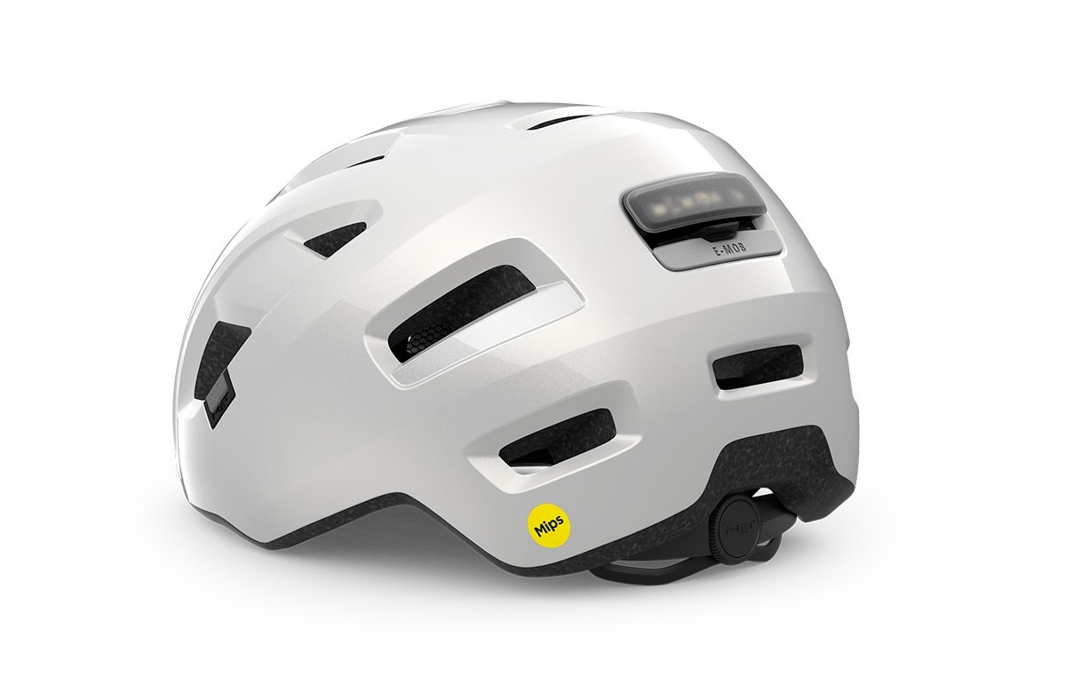 Fahrradhelme MET E-mob mips bianco lucido 3HM154 BI1 