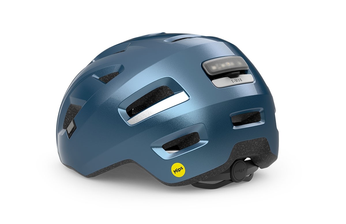Caschi bici MET E-mob mips navy lucido 3HM154 BL1 