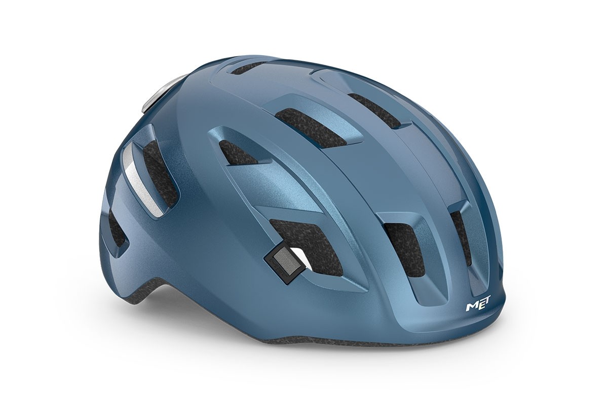 Caschi bici MET E-mob mips navy lucido 3HM154 BL1 