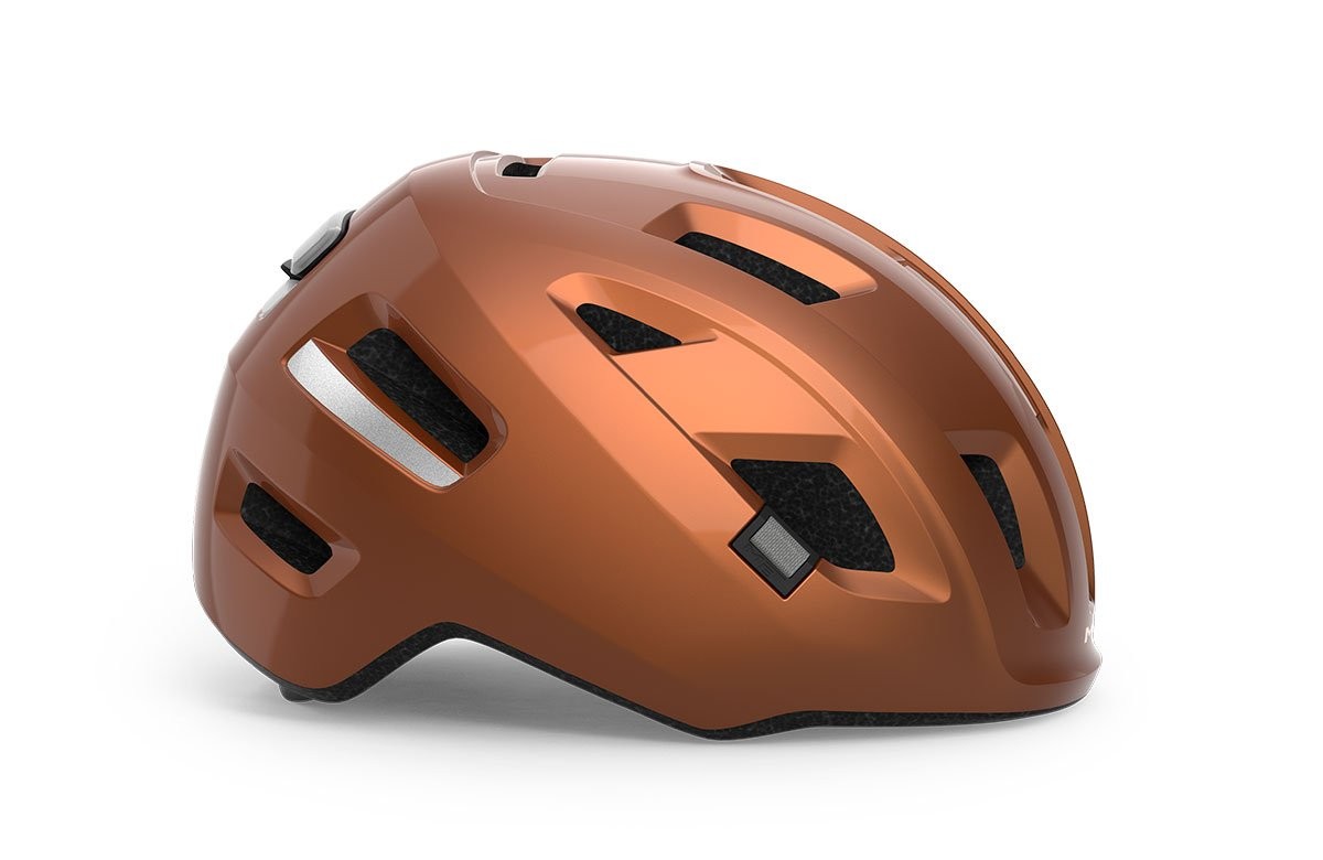 Caschi bici MET E-Mob Mips copper lucido 3HM154 CU1 