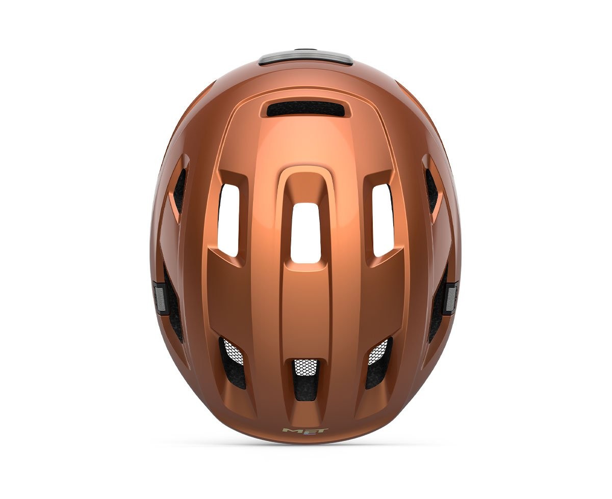 Caschi bici MET E-Mob Mips copper lucido 3HM154 CU1 