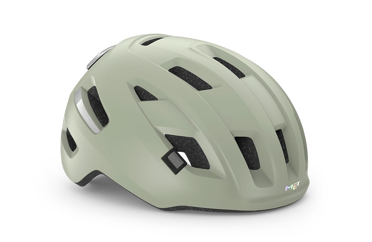 Caschi bici MET E-mob moss gray opaco 3HM153 GY1 