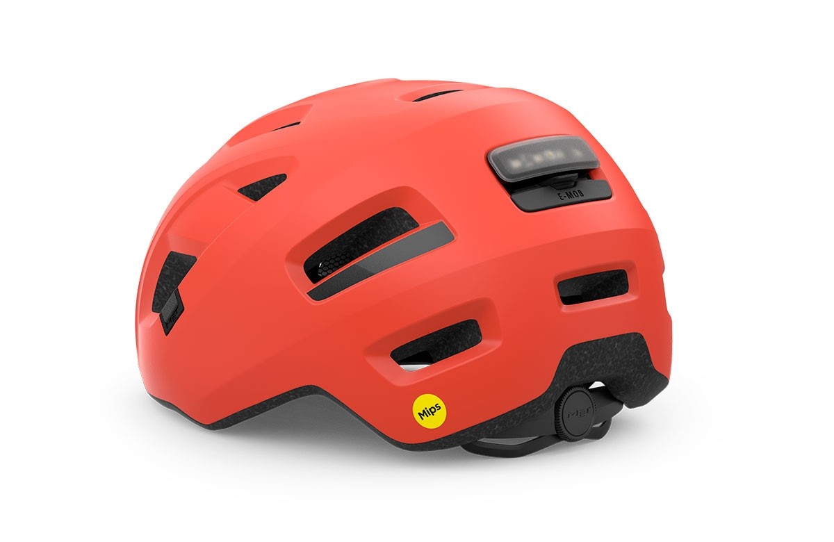 Caschi bici MET E-mob mips coral opaco 3HM154 OR1 