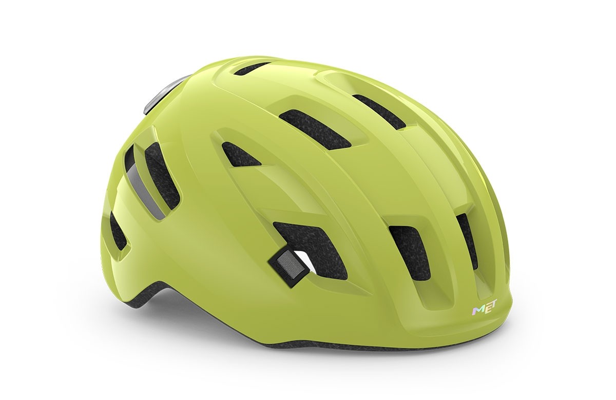 Caschi bici MET E-mob lime lucido 3HM153 YL1 
