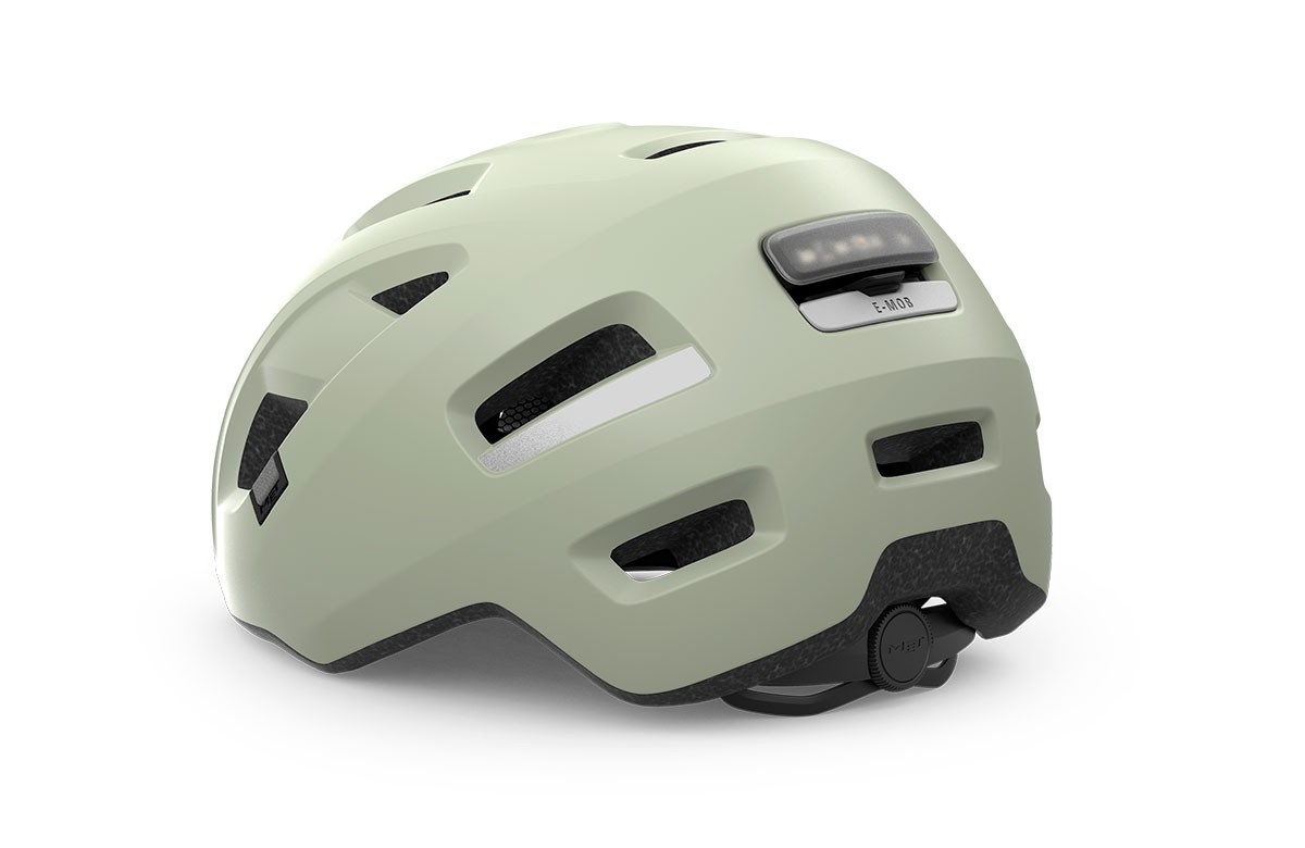 Caschi bici MET E-mob moss gray opaco 3HM153 GY1 