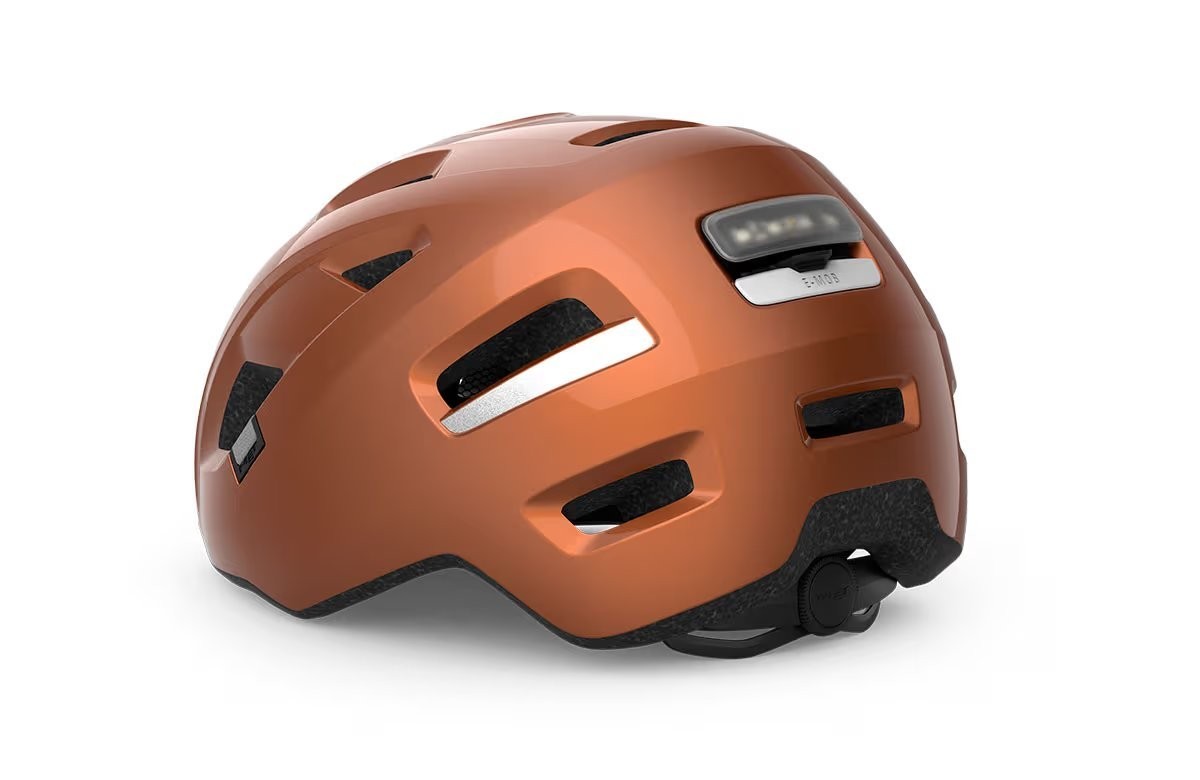 Caschi bici MET E-Mob copper lucido 3HM153 CU1 