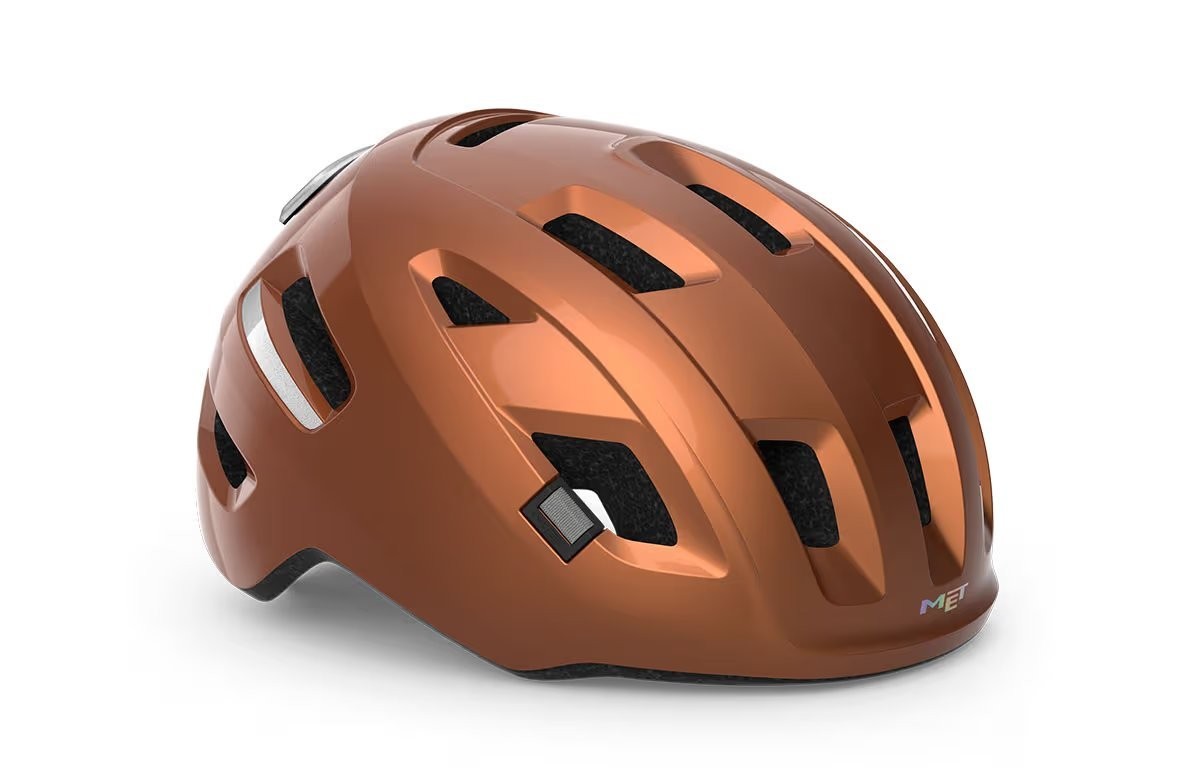 Caschi bici MET E-Mob copper lucido 3HM153 CU1 