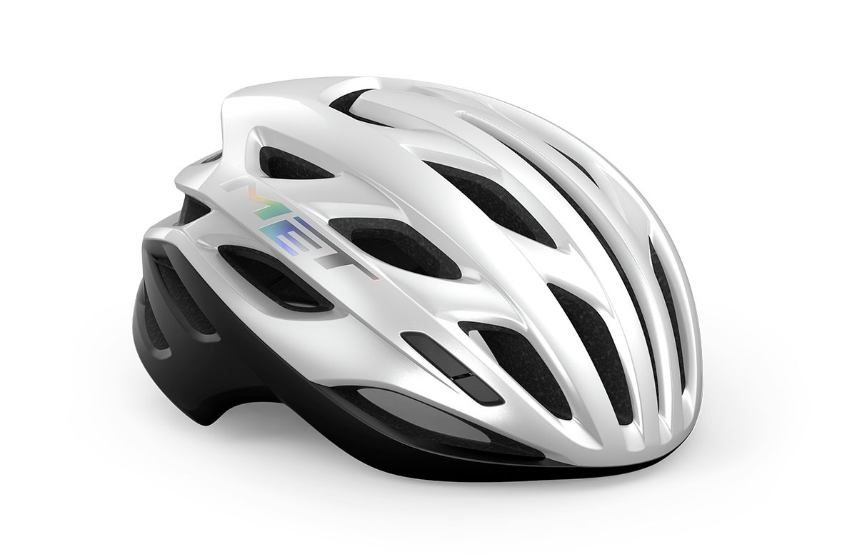 Caschi bici MET Estro mips bianco olografico lucido 3HM139 BI1 