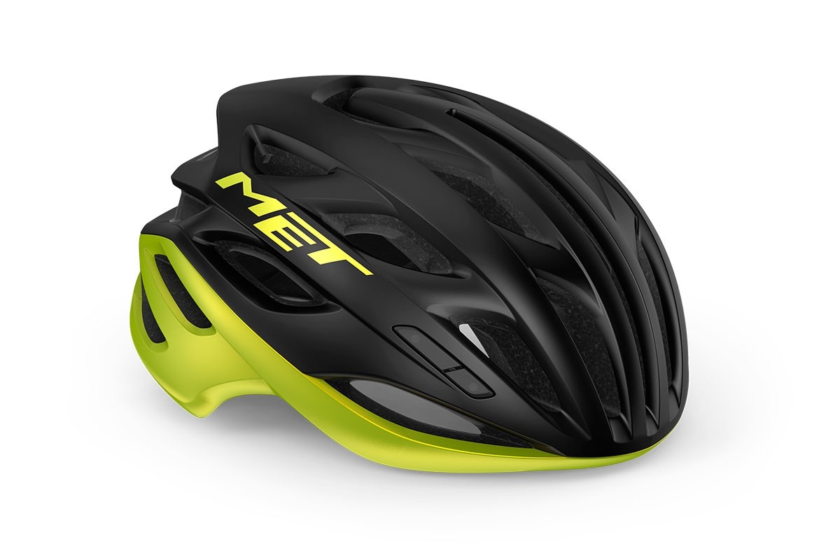 Bike helmets MET Estro mips nero lime metallizzato lucido 3HM139 GI1 