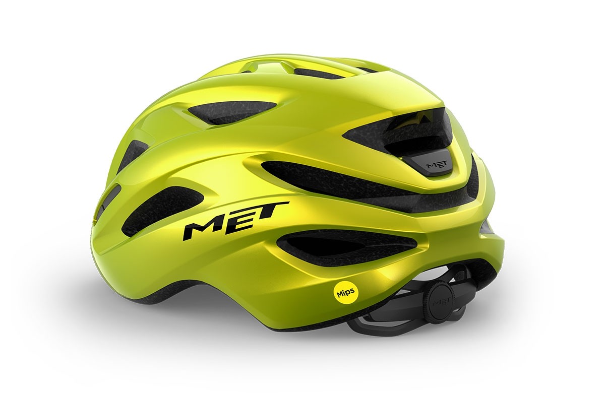 Caschi bici MET Idolo mips lime metallizzato lucido 3HM152 GI1 