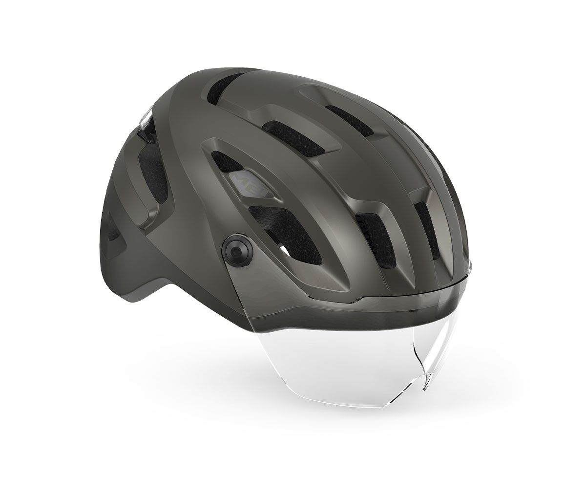 Caschi bici MET Intercity mips titanio metallizzato opaco 3HM141 GR1 