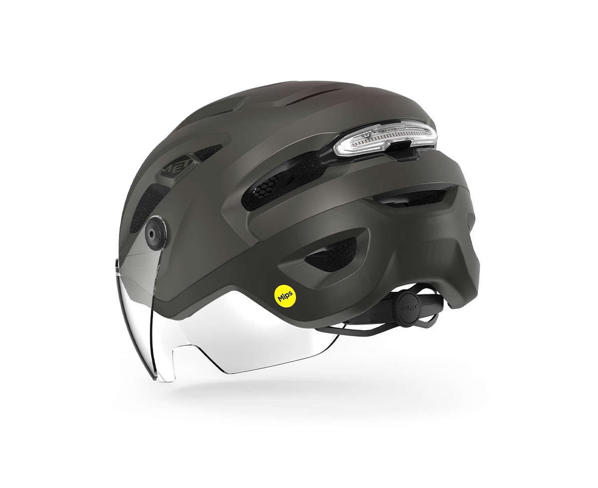 Caschi bici MET Intercity mips titanio metallizzato opaco 3HM141 GR1 