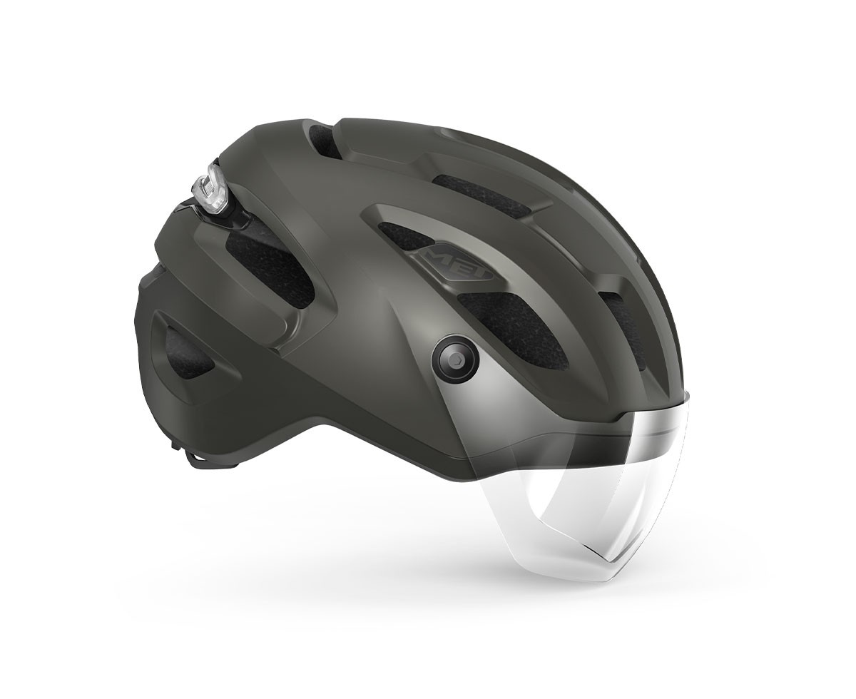 Caschi bici MET Intercity mips titanio metallizzato opaco 3HM141 GR1 