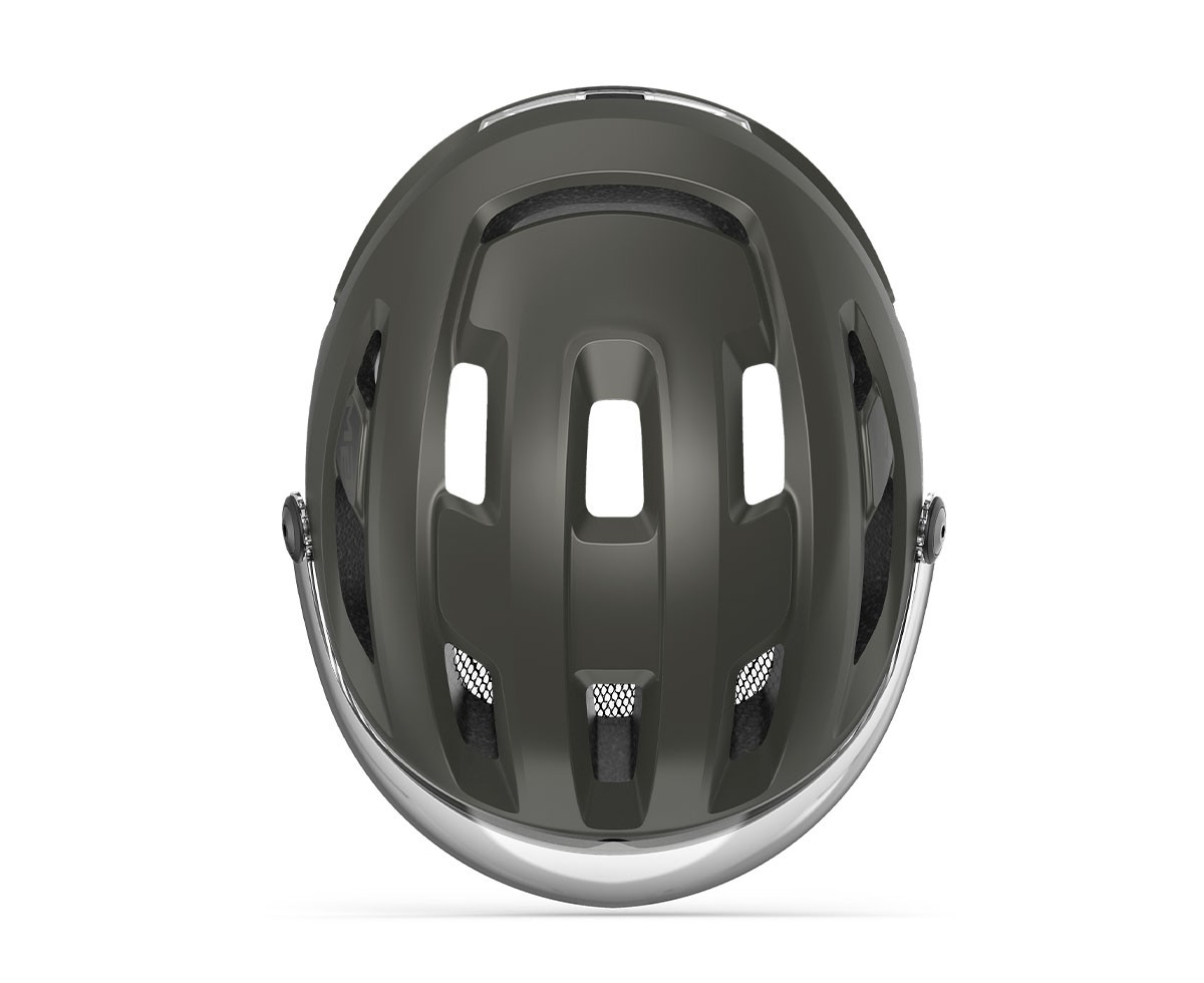 Caschi bici MET Intercity mips titanio metallizzato opaco 3HM141 GR1 