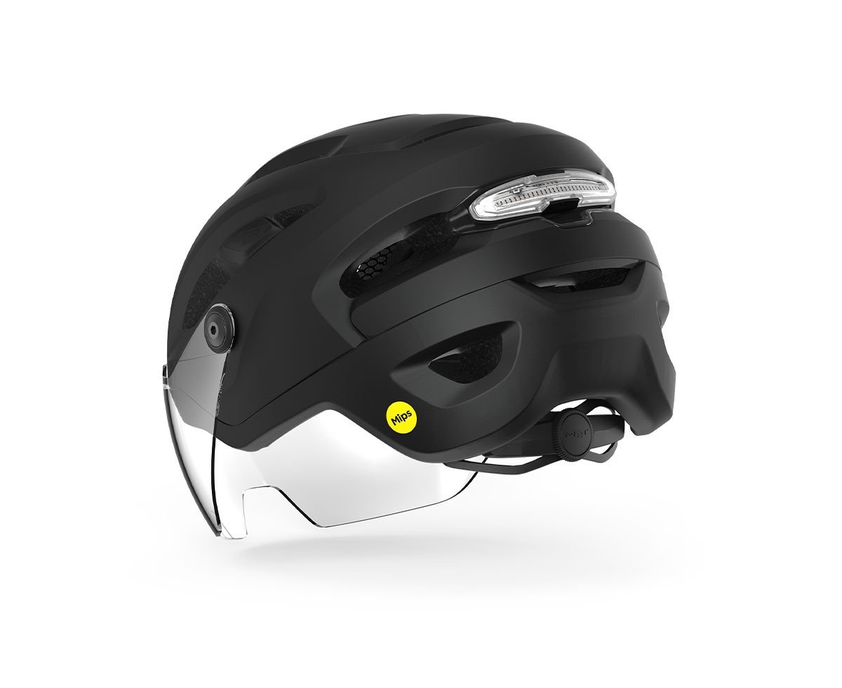 Caschi bici MET Intercity mips nero opaco lucido 3HM141 NO1 