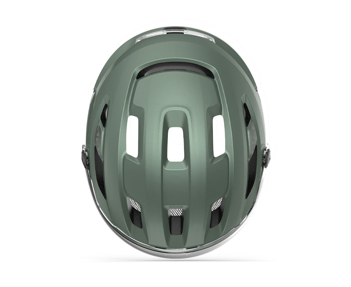 Fahrradhelme MET Intercity mips salvia metallizzato opaco 3HM141 VE1 