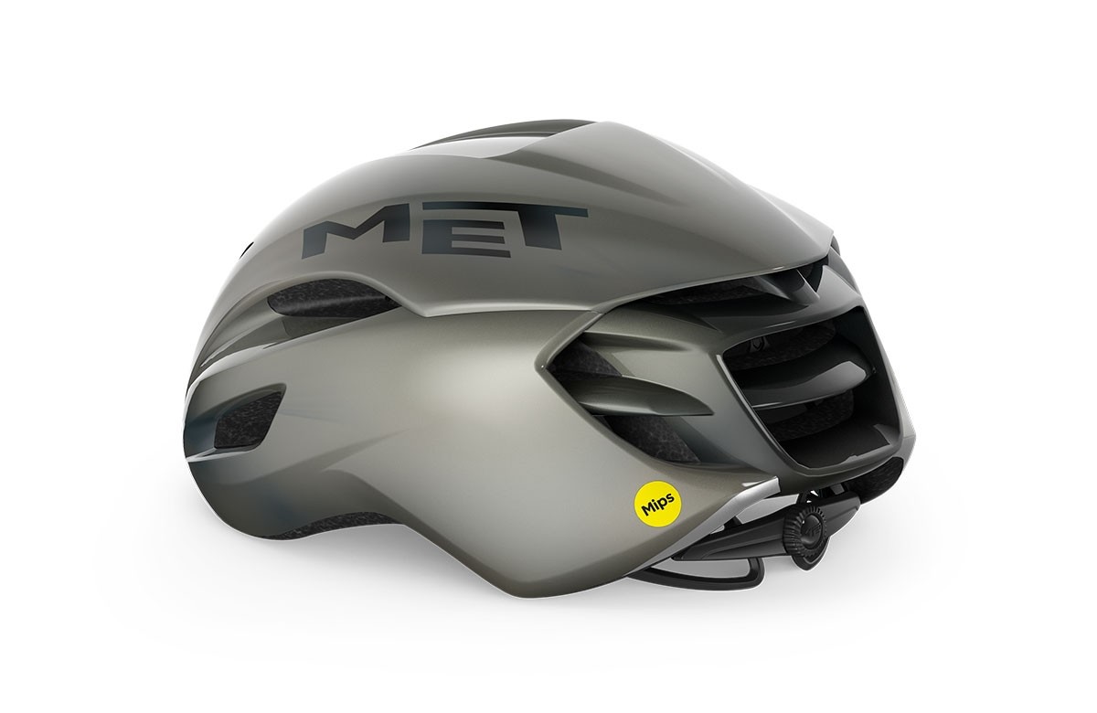 Caschi bici MET Manta mips solar gray lucido 3HM133 GR2 