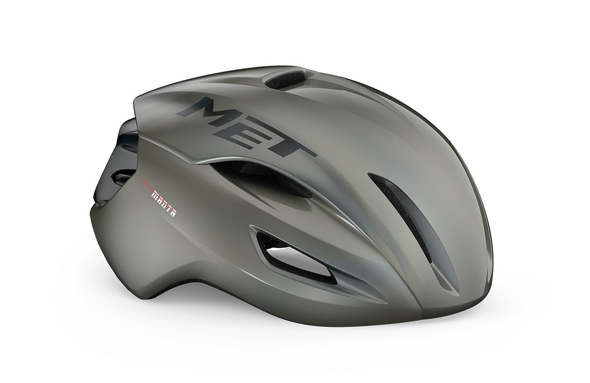 Caschi bici MET Manta mips solar gray lucido 3HM133 GR2 