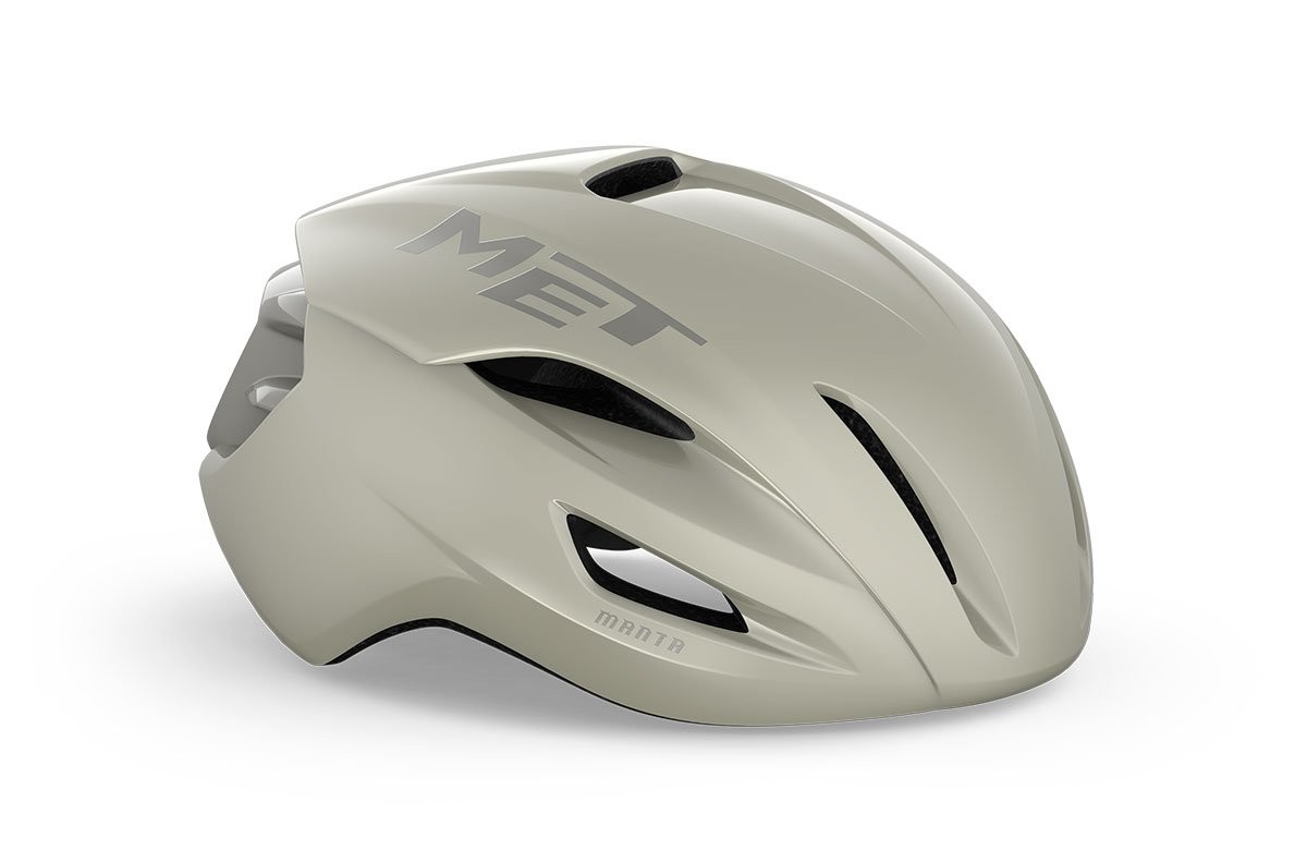 Caschi bici MET Manta Mips greige lucido 3HM133 GY1 