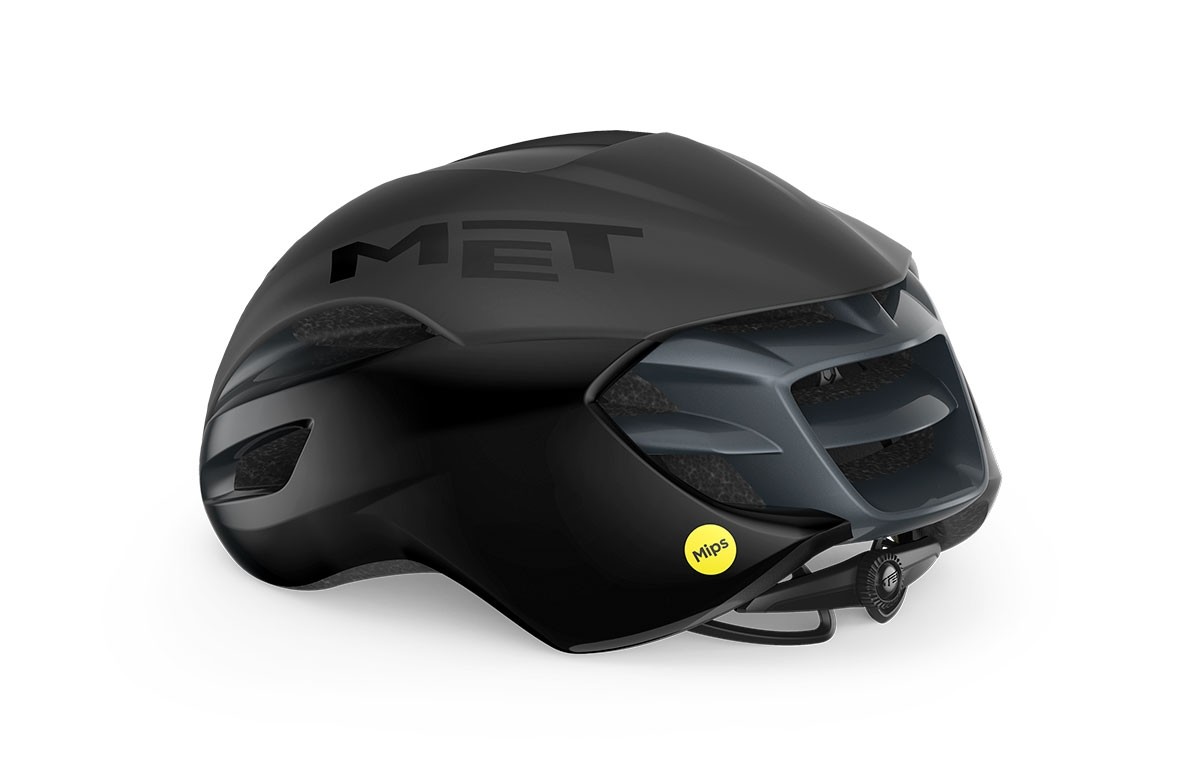 Caschi bici MET Manta mips nero opaco lucido 3HM133 NO1 