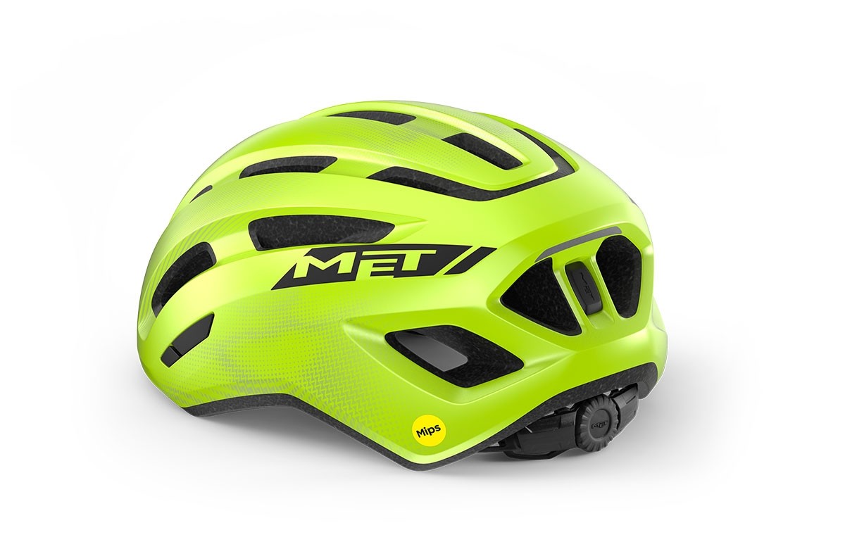 Bike helmets MET Miles mips giallo fluo lucido 3HM136 GI1 