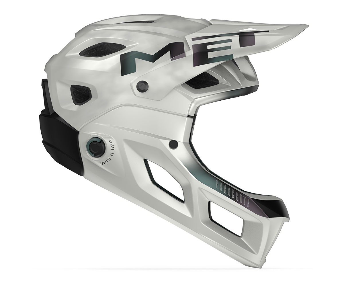 Caschi bici MET Parachute mcr mips bianco iridescente opaco 3HM120 BI1 