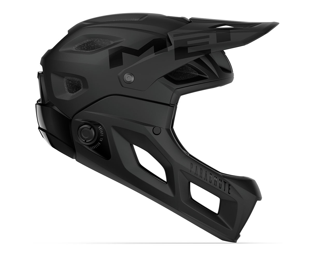 Caschi bici MET Parachute mcr mips nero opaco lucido 3HM120 NO1 