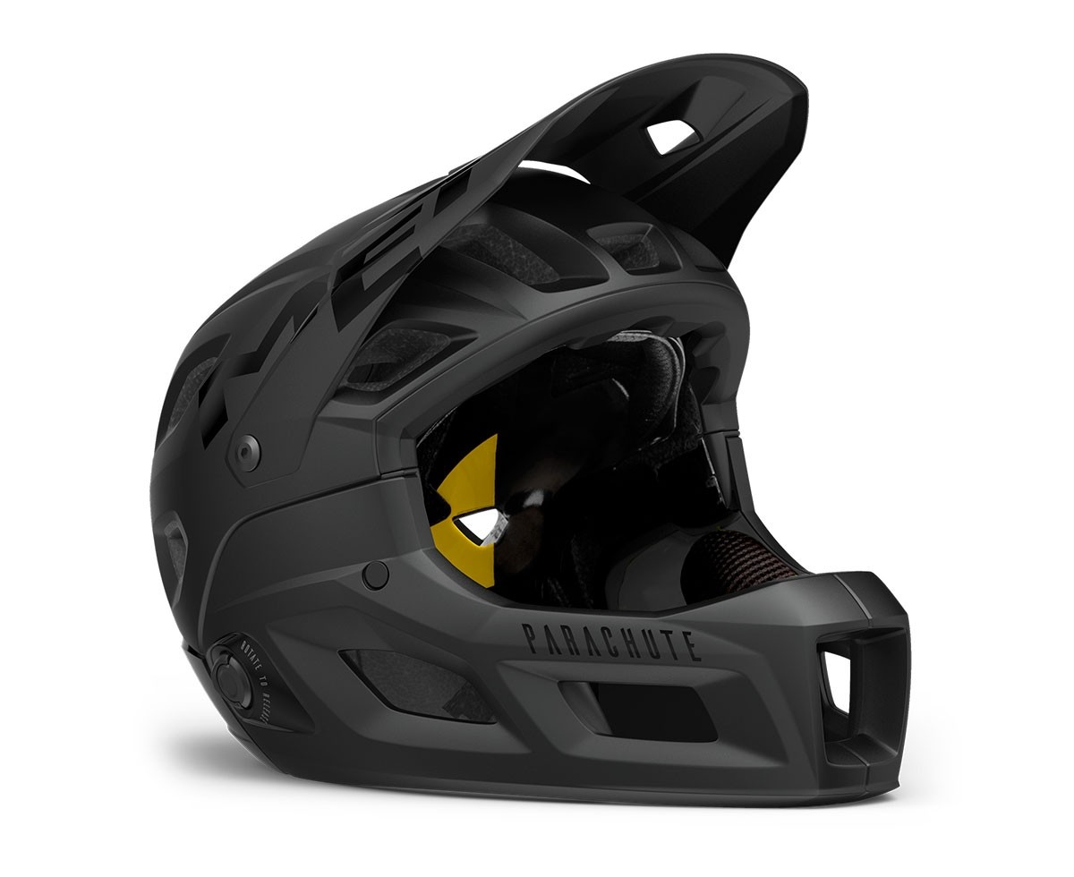 Caschi bici MET Parachute mcr mips nero opaco lucido 3HM120 NO1 