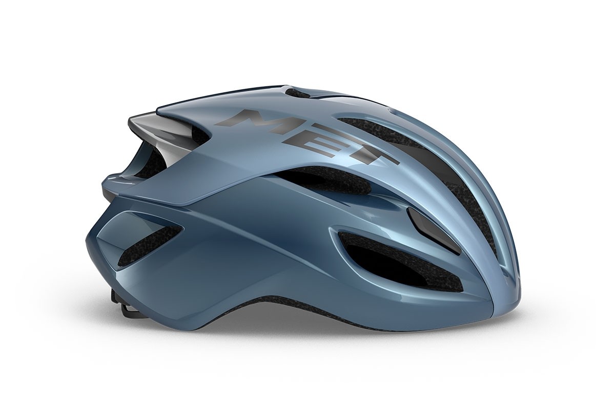Caschi bici MET Rivale mips navy silver lucido 3HM132 BL3 