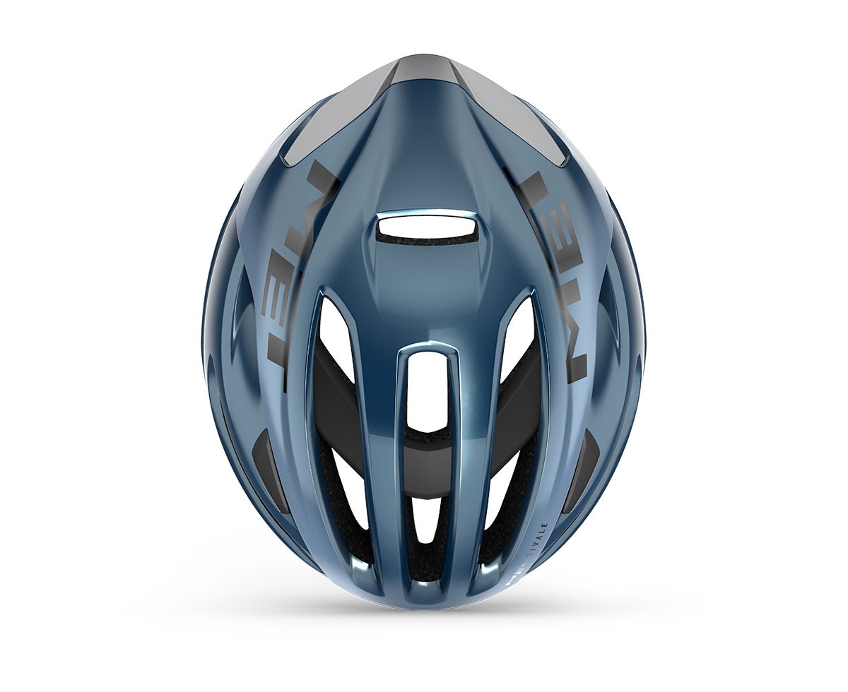 Caschi bici MET Rivale mips navy silver lucido 3HM132 BL3 