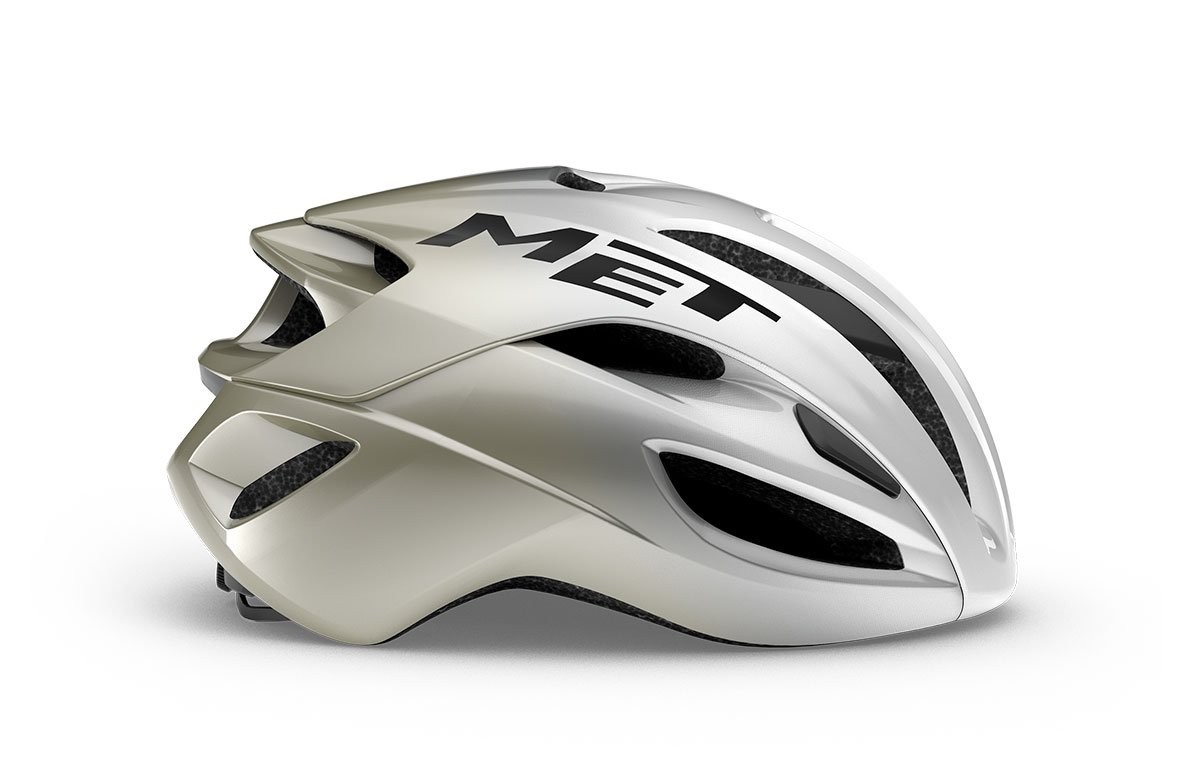 Caschi bici MET Rivale Mips silver gray lucido 3HM132 GY1 