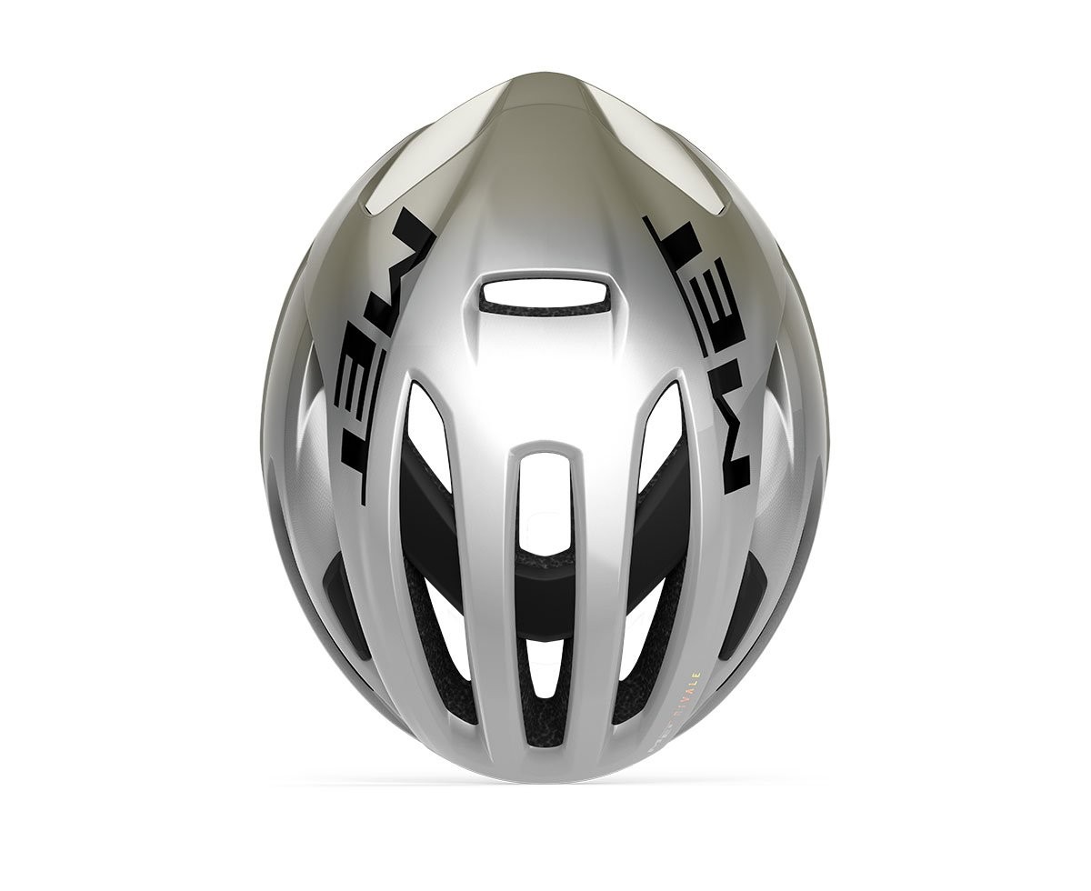Caschi bici MET Rivale Mips silver gray lucido 3HM132 GY1 