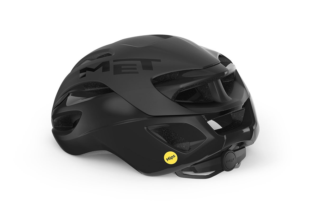 Caschi bici MET Rivale mips nero opaco lucido 3HM132 NO1 