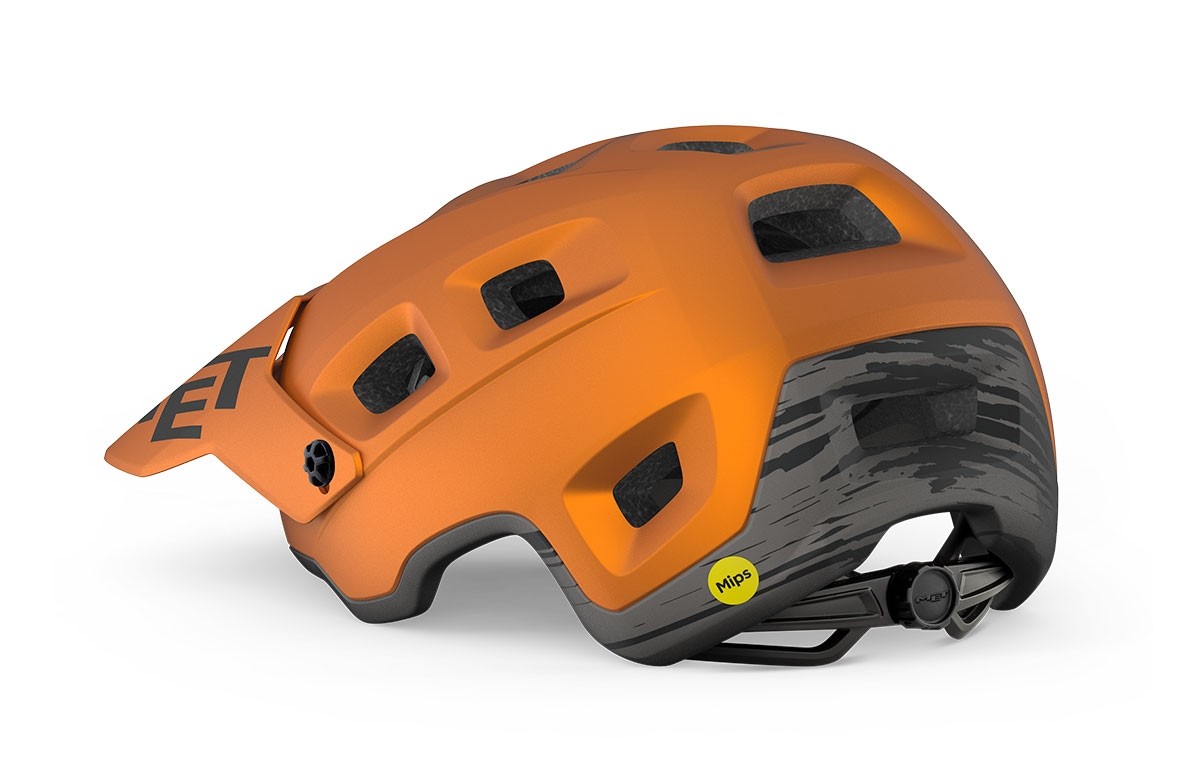 Bike helmets MET Terranova mips arancione titanio metallizzato opaco 3HM124 AR2 