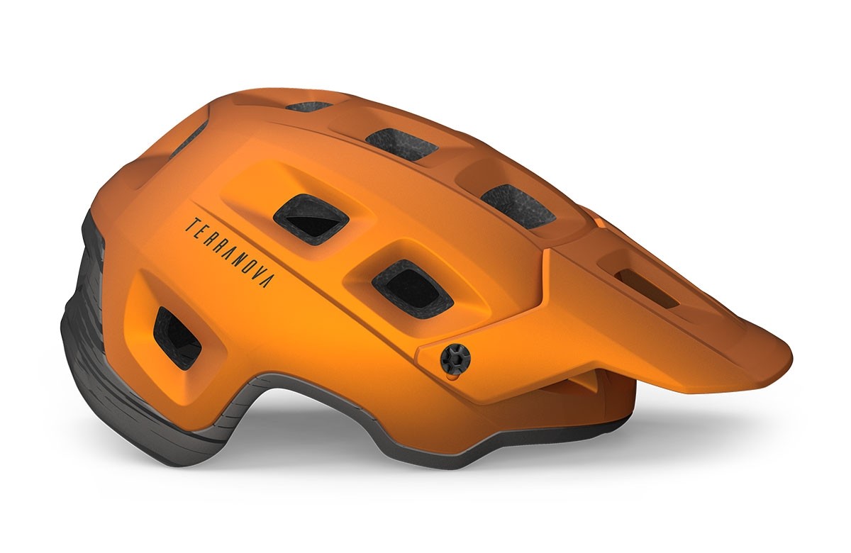 Bike helmets MET Terranova mips arancione titanio metallizzato opaco 3HM124 AR2 