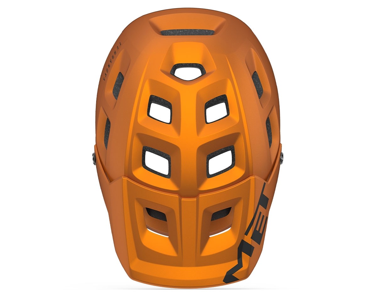 Bike helmets MET Terranova mips arancione titanio metallizzato opaco 3HM124 AR2 