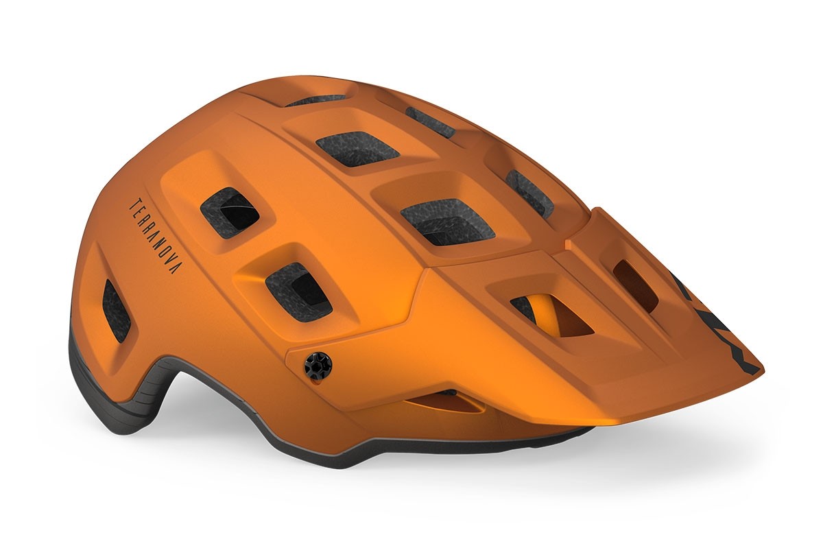 Bike helmets MET Terranova mips arancione titanio metallizzato opaco 3HM124 AR2 