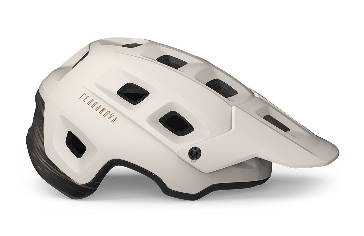 Fahrradhelme MET Terranova bianco bronzo opaco 3HM121 BI1 