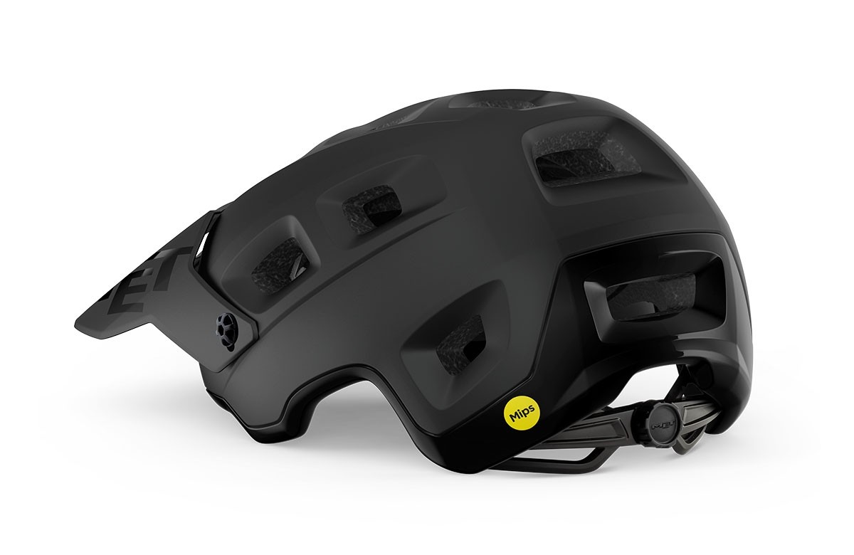 Caschi bici MET Terranova mips nero opaco lucido 3HM124 NO1 