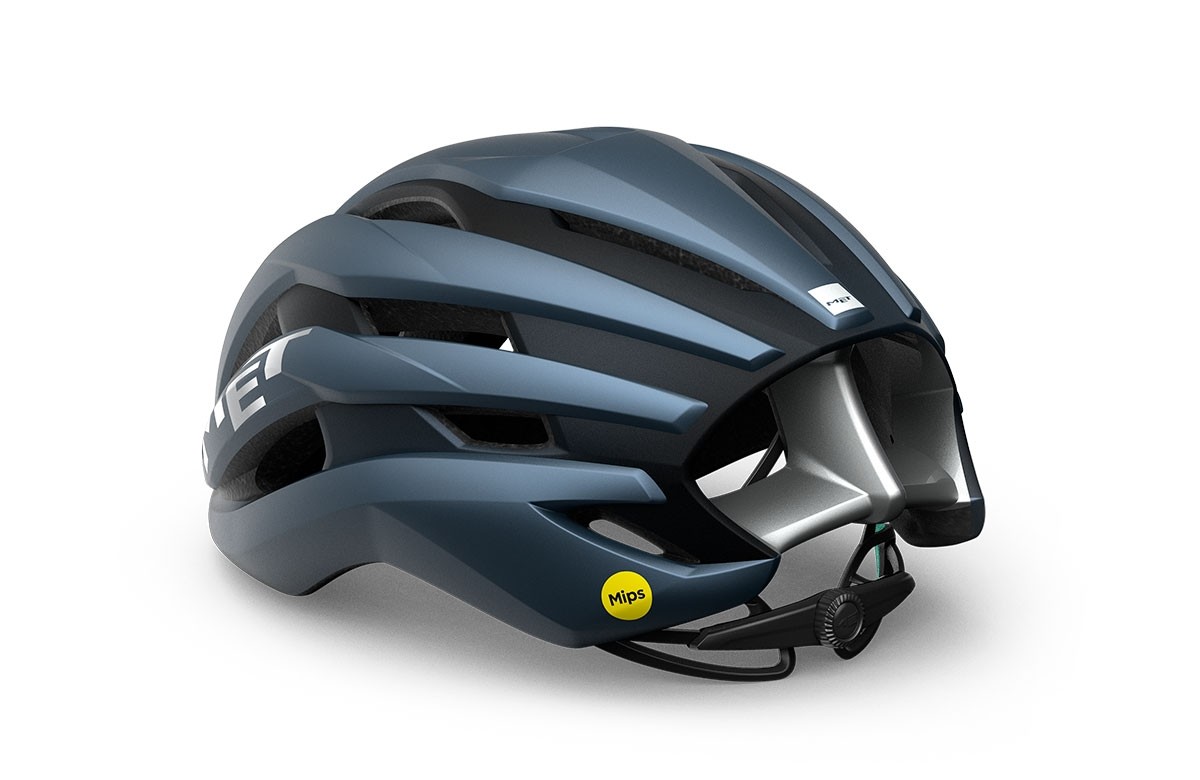 Caschi bici MET Trenta mips navy silver opaco 3HM126 BL2 