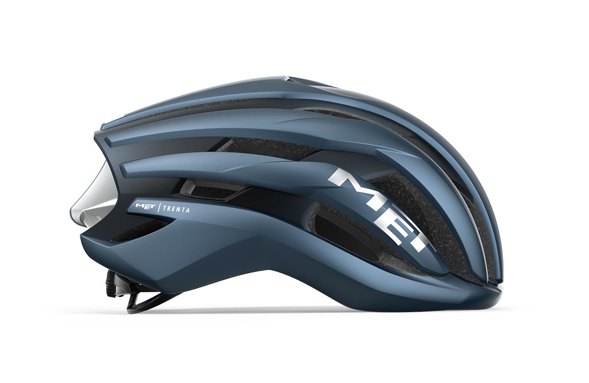 Caschi bici MET Trenta mips navy silver opaco 3HM126 BL2 