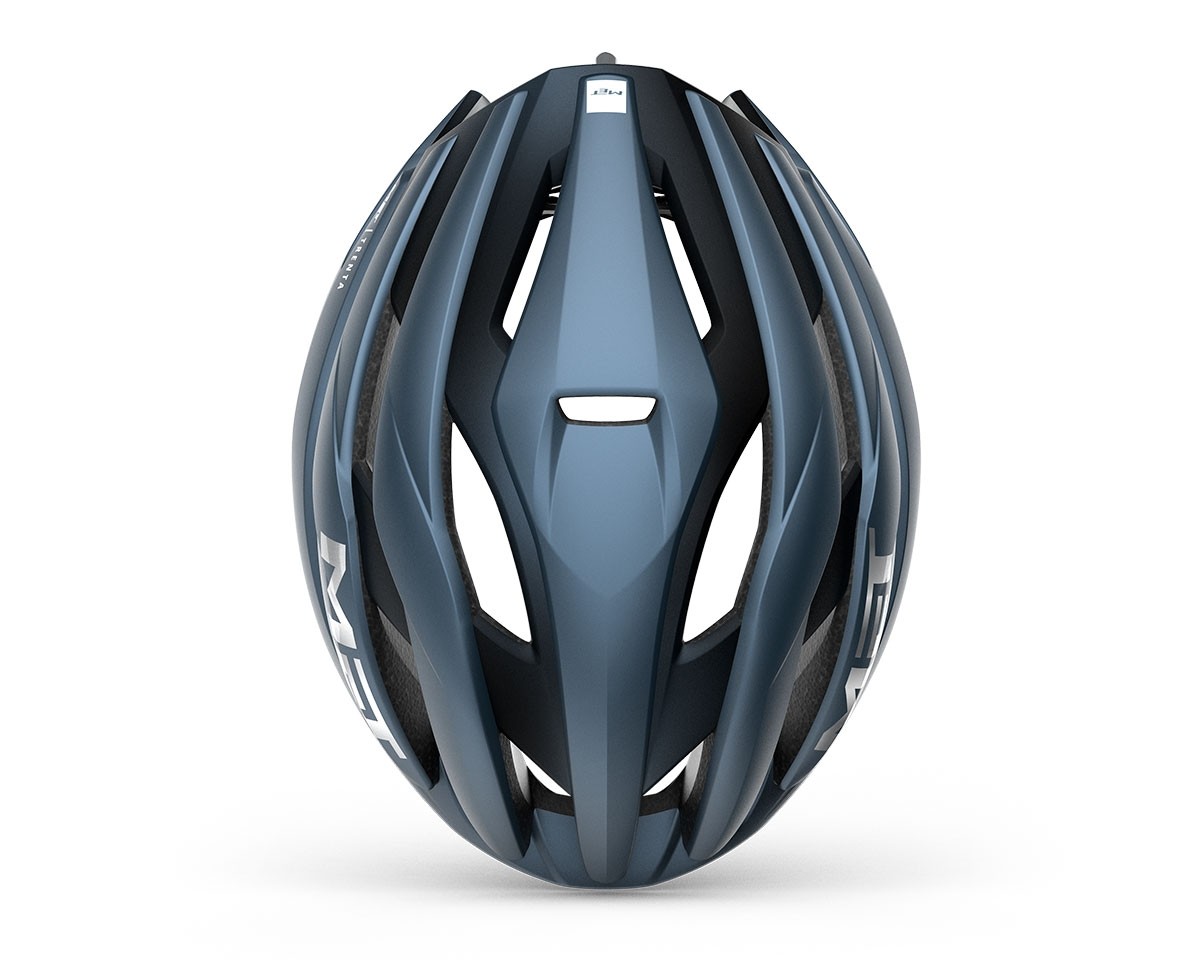 Caschi bici MET Trenta mips navy silver opaco 3HM126 BL2 