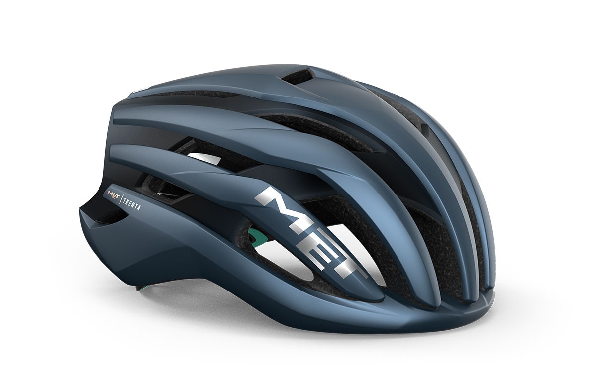 Caschi bici MET Trenta mips navy silver opaco 3HM126 BL2 