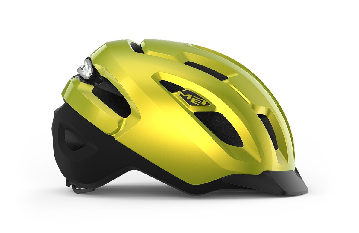 Fahrradhelme MET Urbex mips lime metallizzato lucido 3HM140 GI1 